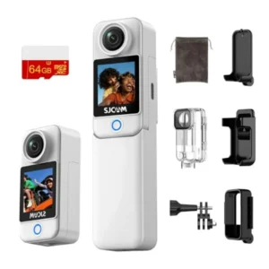Pocket Action Camera with 7-Hour Battery -64gb 4k