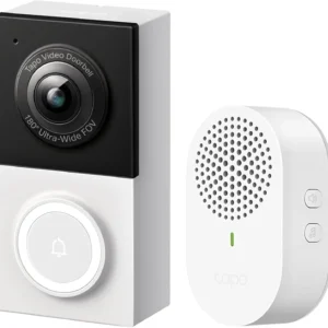 2K Wired Smart Video Doorbell with 180° View, AI Detection, Color Night Vision, and Local/Cloud Storage