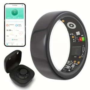 Smart Ring Men Women with Charging Case