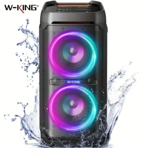W-KING 100W RMS Bluetooth Speakers, IPX6 Waterproof